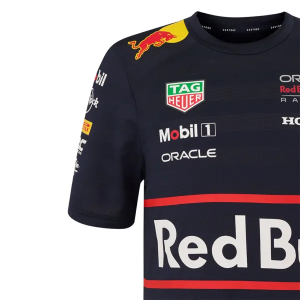 Red bull f1 team tee shirt 2025, blue, Kids - Image 5