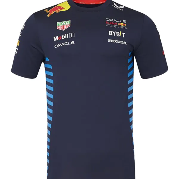Red bull team tee shirt 2024, sky blue, Mens