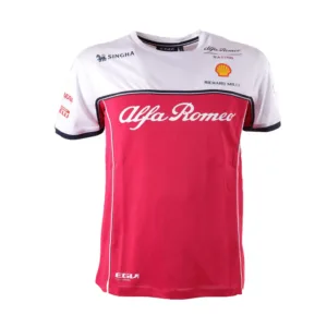 Alfa romeo team race technical tee shirt, Mens