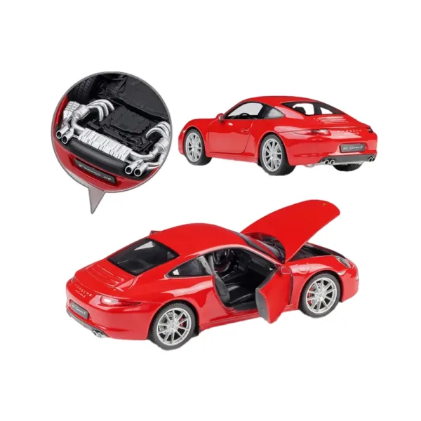 Porsche 911 carrera 4s red, 1:24 - Image 3