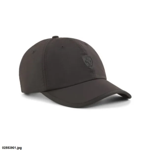 Ferrari style baseball cap, black, Adult
