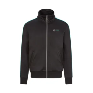 Mercedes track sweat jacket , black, Mens