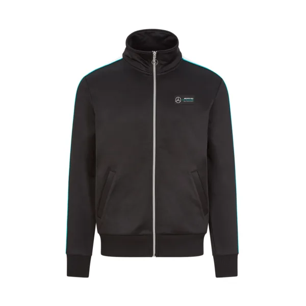 Mercedes track sweat jacket , black, Mens