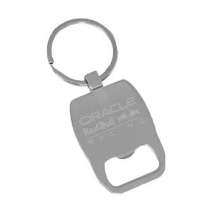 Red bull team bottle opener keyring, silver