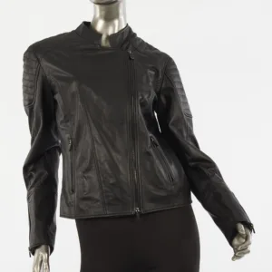 Ferrari color cut crew neck tricot, black, Ladies