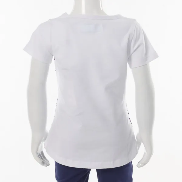 Ferrari girl graphic shield tee shirt, white, Kids - Image 2