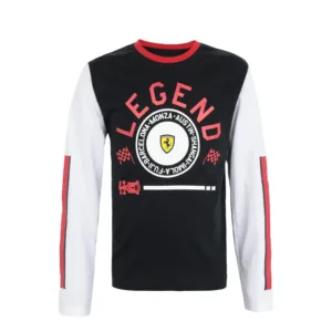 Ferrari Boy legend ls tee shirt, black, Kids