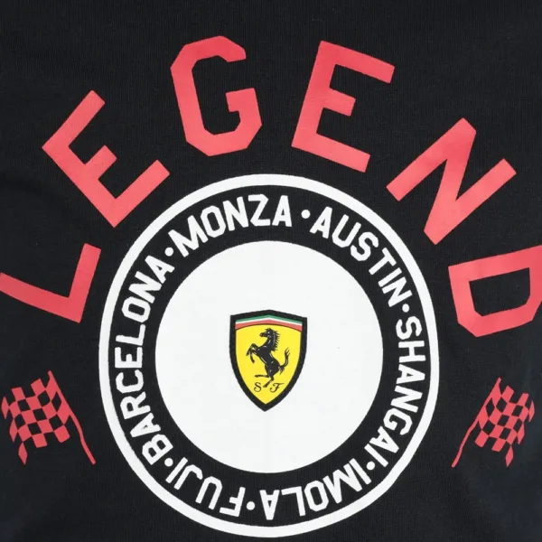 Ferrari Boy legend ls tee shirt, black, Kids - Image 3