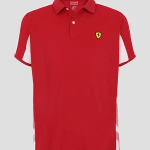 Ferrari piquet tech polo shirt , red, Mens