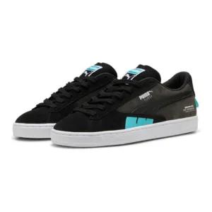 Mercedes suede torquefat, black, Mens