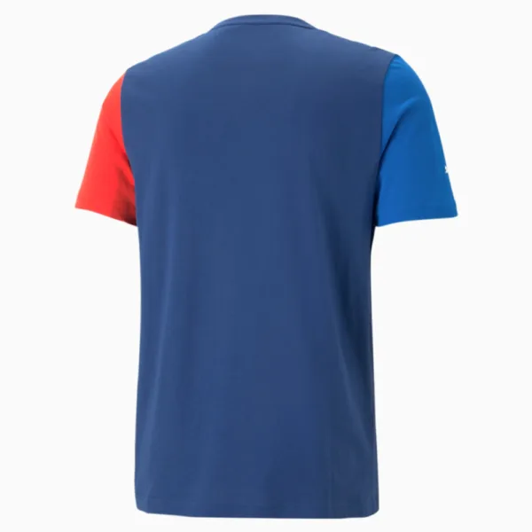 Bmw M ess logo tee shirt, blue, Mens - Image 2