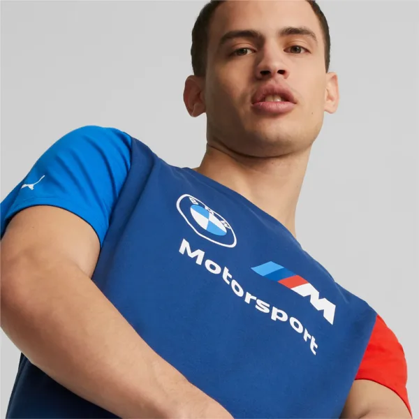 Bmw M ess logo tee shirt, blue, Mens - Image 6
