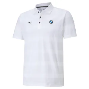 Bmw M striped polo shirt, white, Mens