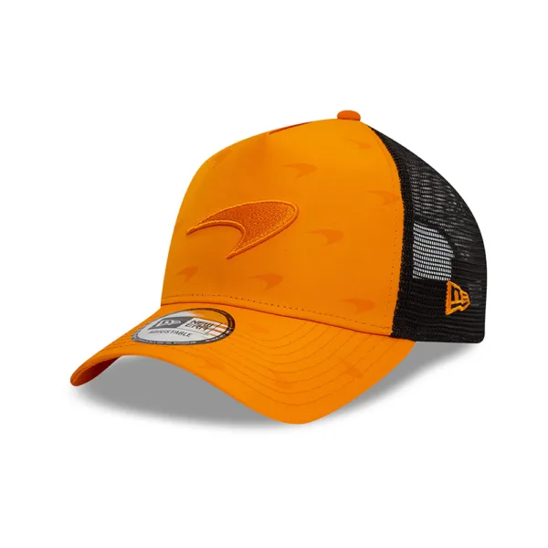 McLaren 9forty e frame trucker cap, orange, Adult - Image 2