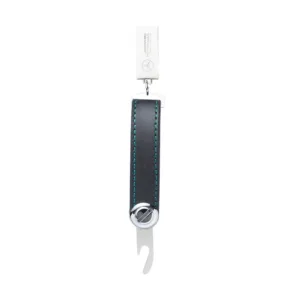 Mercedes leather keyring black