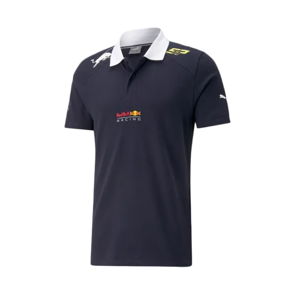 Red bull Perez #11 logo polo shirt, navy, Mens