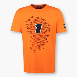 Red bull verstappen #1 tee shirt, orange, Mens