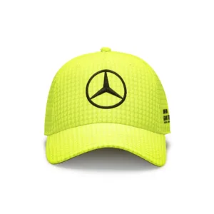 Mercedes hamilton baseball cap, yellow, Adult