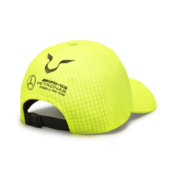 Mercedes hamilton baseball cap, yellow, Adult - Image 2