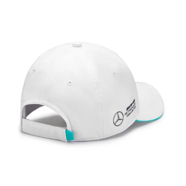 Mercedes team baseball cap 2024, white, Adult - Image 3