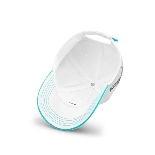 Mercedes team baseball cap 2024, white, Adult - Image 4