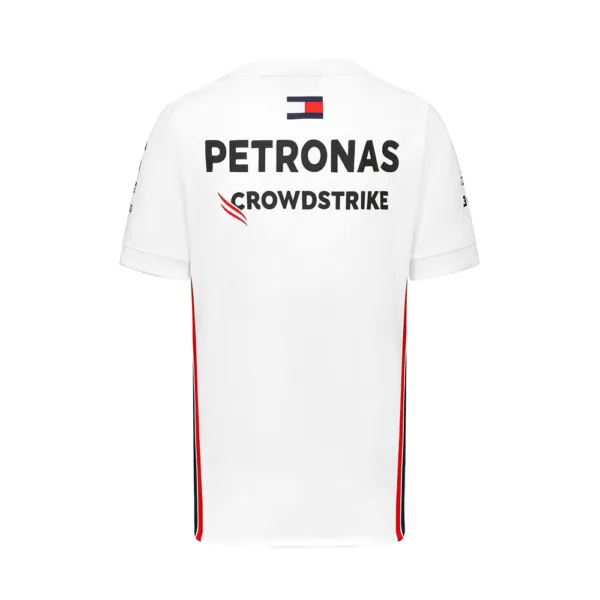 Mercedes team tee shirt 2023, white, Mens - Image 2