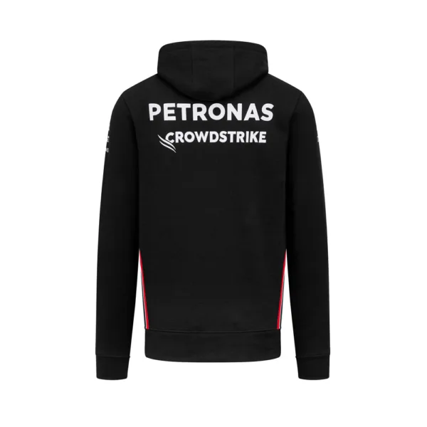 Mercedes team hoodie 2023, black, Mens - Image 2