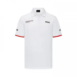 Porsche team polo shirt 2024, white, Mens