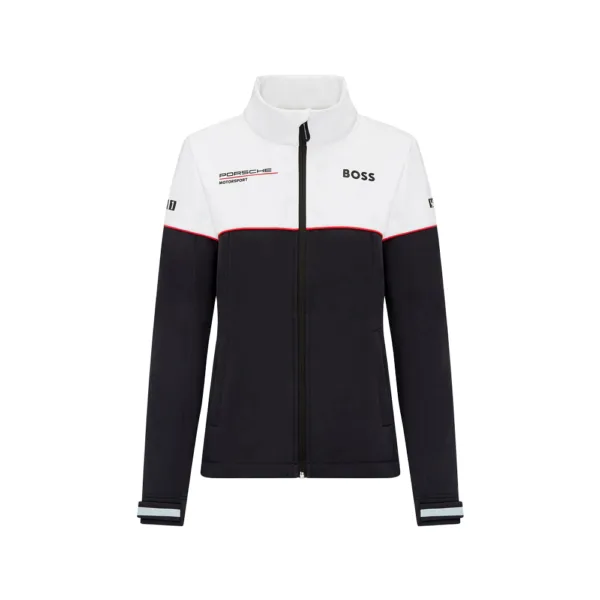 Porsche team softshell jacket 2024, black, Ladies