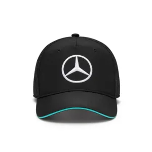 Mercedes team baseball cap, black, Adult