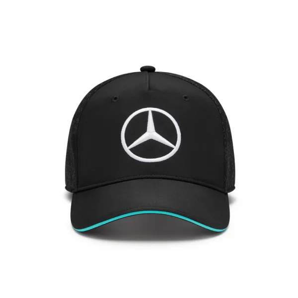 Mercedes team baseball cap, black, Adult