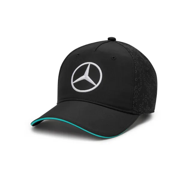 Mercedes team baseball cap, black, Adult - Image 2