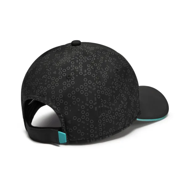 Mercedes team baseball cap, black, Adult - Image 3