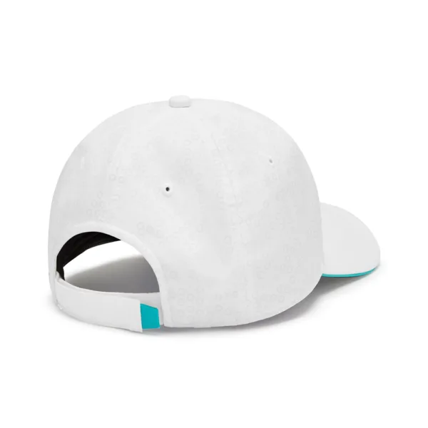 Mercedes team baseball cap, white, Adult - Image 3