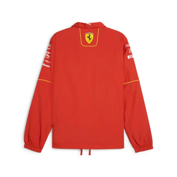 Official Ferrari Team coach jacket 2024, burnt red, Mens - Image 2