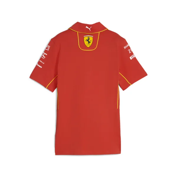 Official Ferrari team polo shirt 2024, burnt red, Ladies - Image 2