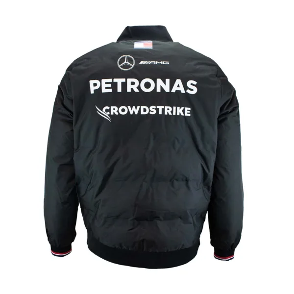 Mercedes team bomber jacket 2024, black, Mens - Image 2