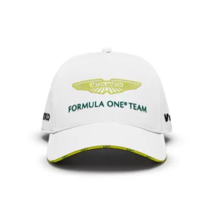 Aston martin team baseball cap 2024, white, Adult
