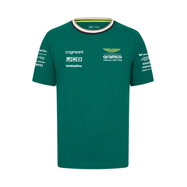 Aston martin team tee shirt 2024, green, Mens