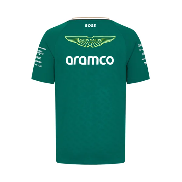 Aston martin team tee shirt 2024, green, Mens - Image 2