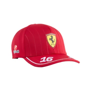 Ferrari leclerc #16 b/ball cap 2025, dark cherry, Unisex