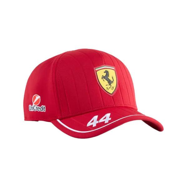 Ferrari hamilton #44 b/ball cap 2025, dark cherry, Unisex