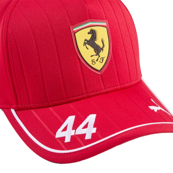 Ferrari hamilton #44 b/ball cap 2025, dark cherry, Unisex - Image 3