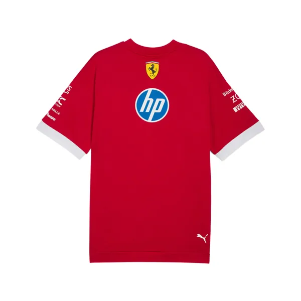 Ferrari oversize drivers t-shirt 2025, dark cherry, Mens - Image 2