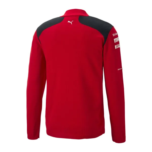 Ferrari team half zip knit 2023, red, Mens - Image 2