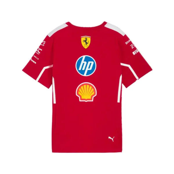Ferrari team tee shirt 2025, dark cherry, Mens - Image 2