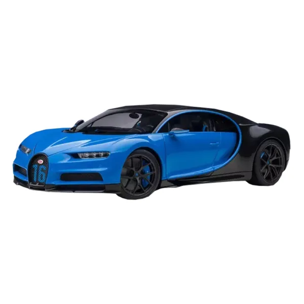 Bugatti chiron sport blue/carbon, 1:18