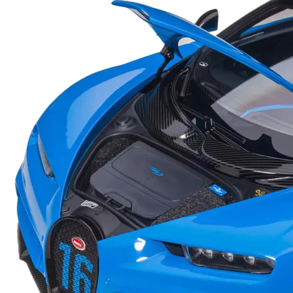 Bugatti chiron sport blue/carbon, 1:18 - Image 5