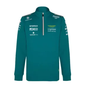 Aston martin team midlayer top, green, Mens