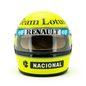 Senna mini helmet lotus 1985 + d/case, 1:2